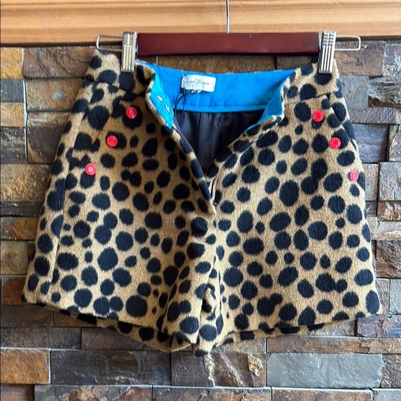 Marc Jacobs Other - Kids Girls Marc Jacobs Leopard Print Wool blend Shorts with Red Buttons